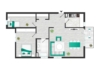 Bezugsfertig: 3-Zimmer-Wohnung mit Balkon in moderner Eleganz - Grundriss