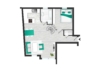 Top-sanierte Maisonette-Wohnung mit Balkon - Grundriss Etage 1
