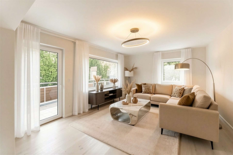 Erstbezug nach Sanierung – 3,5 Zimmer mit großem Balkon, 71642 Ludwigsburg, Etagenwohnung