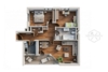 Südbalkon, Aufzug & mitten in der Stadt - 3 Zimmer Traum - Grundriss