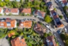 Familiengerechte Doppelhaushälfte in bester Lage des Stuttgarter Nordens - Luftansicht Grundstück